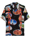 Pleasures - Seven Wonder-print Bowling Shirt