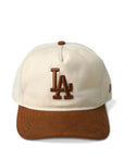 New Era LA Dodgers MLB Suede Visor 9FIFTY A-Frame Strapback Cap