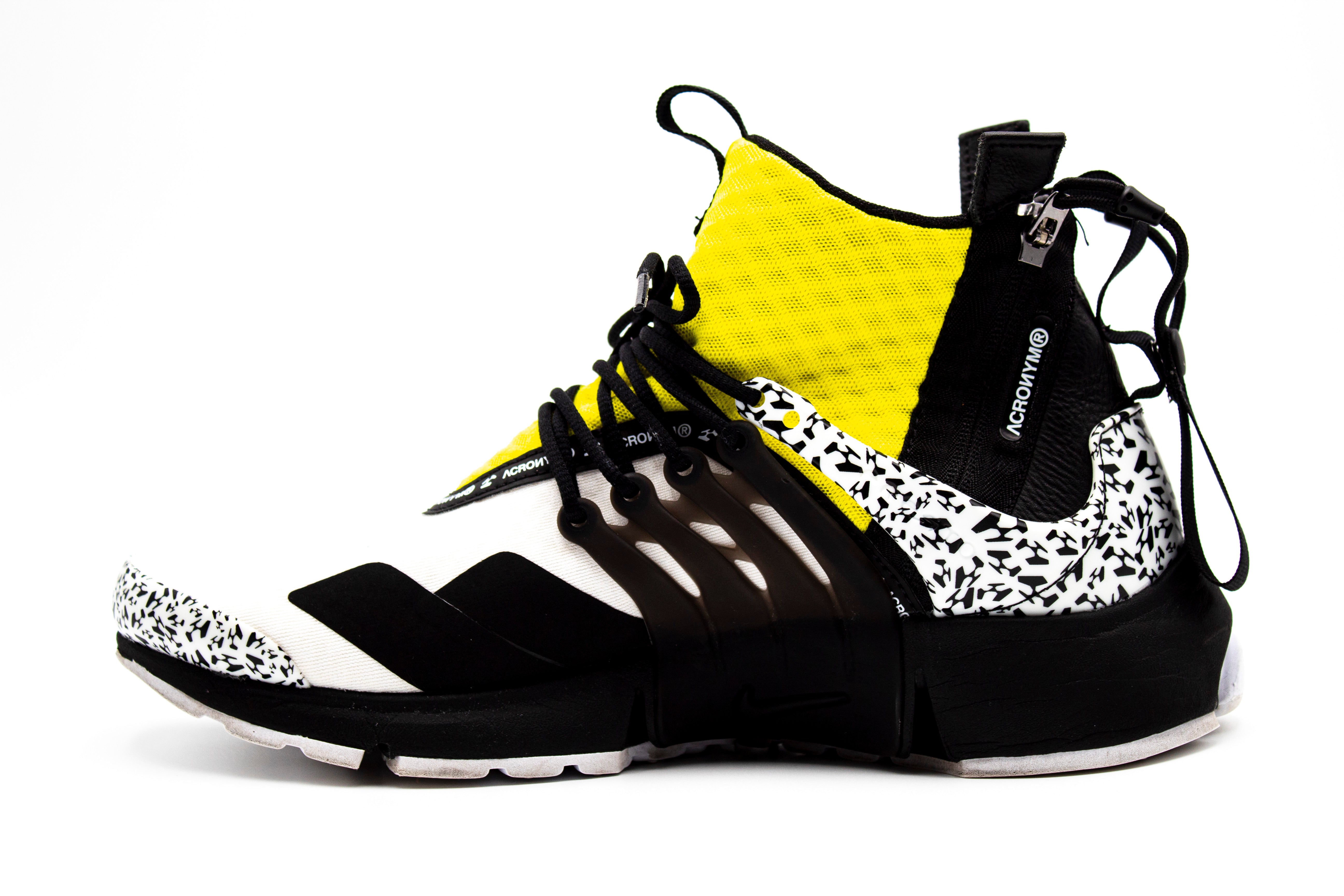 ACRONYM x Nike Air Presto Mid Dynamic Yellow Pre owned KickBox Streetwear