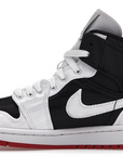 Air Jordan 1 Mid SE Utility Canvas "White Black Gym Red" (W)