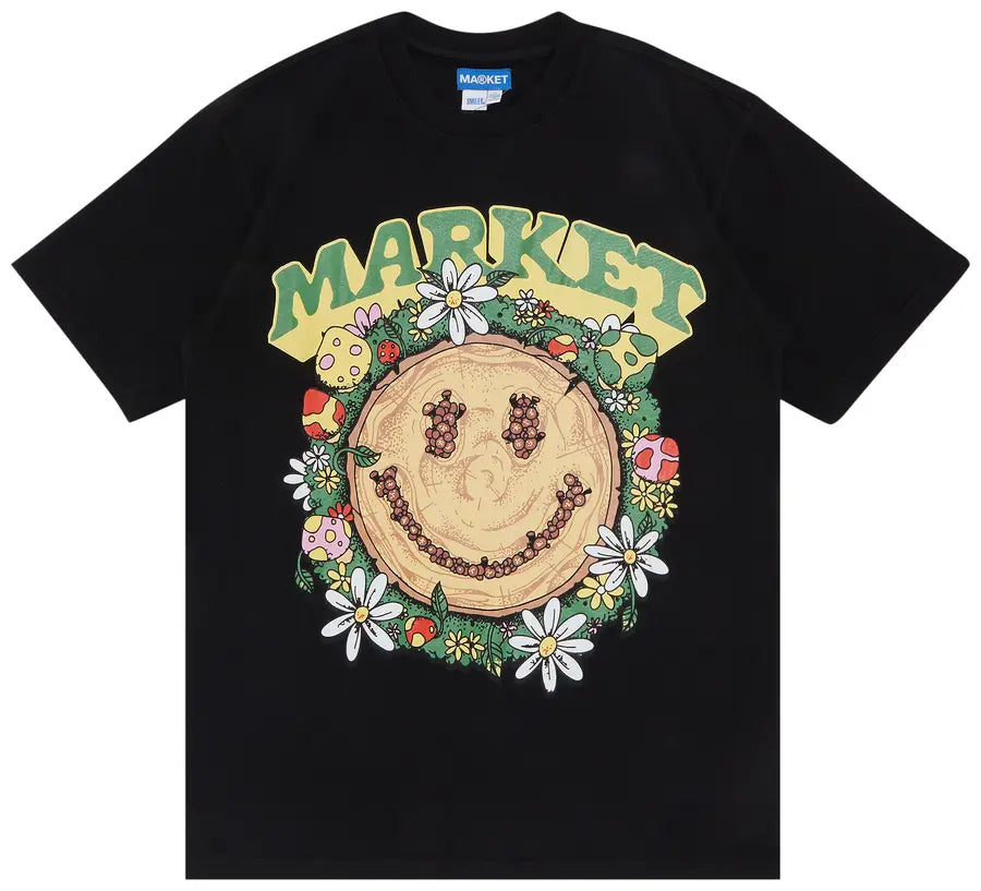 Market - Smiley Decomposition T-Shirt 'Vintage Black'