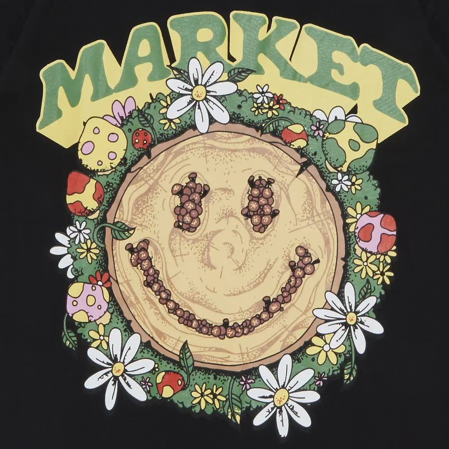 Market - Smiley Decomposition T-Shirt 'Vintage Black'