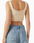 Palm Angels - Logo Knit Cropped Top