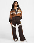 Nike Women's Zip-up Jacket in Woven Fabric Velvet Brown
