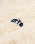 Arte Antwerp Football Knit Polo Sweater - Cream