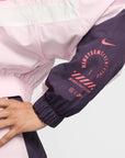 Nike Women's Zip-up Jacket in Woven Fabric Dark Raisin