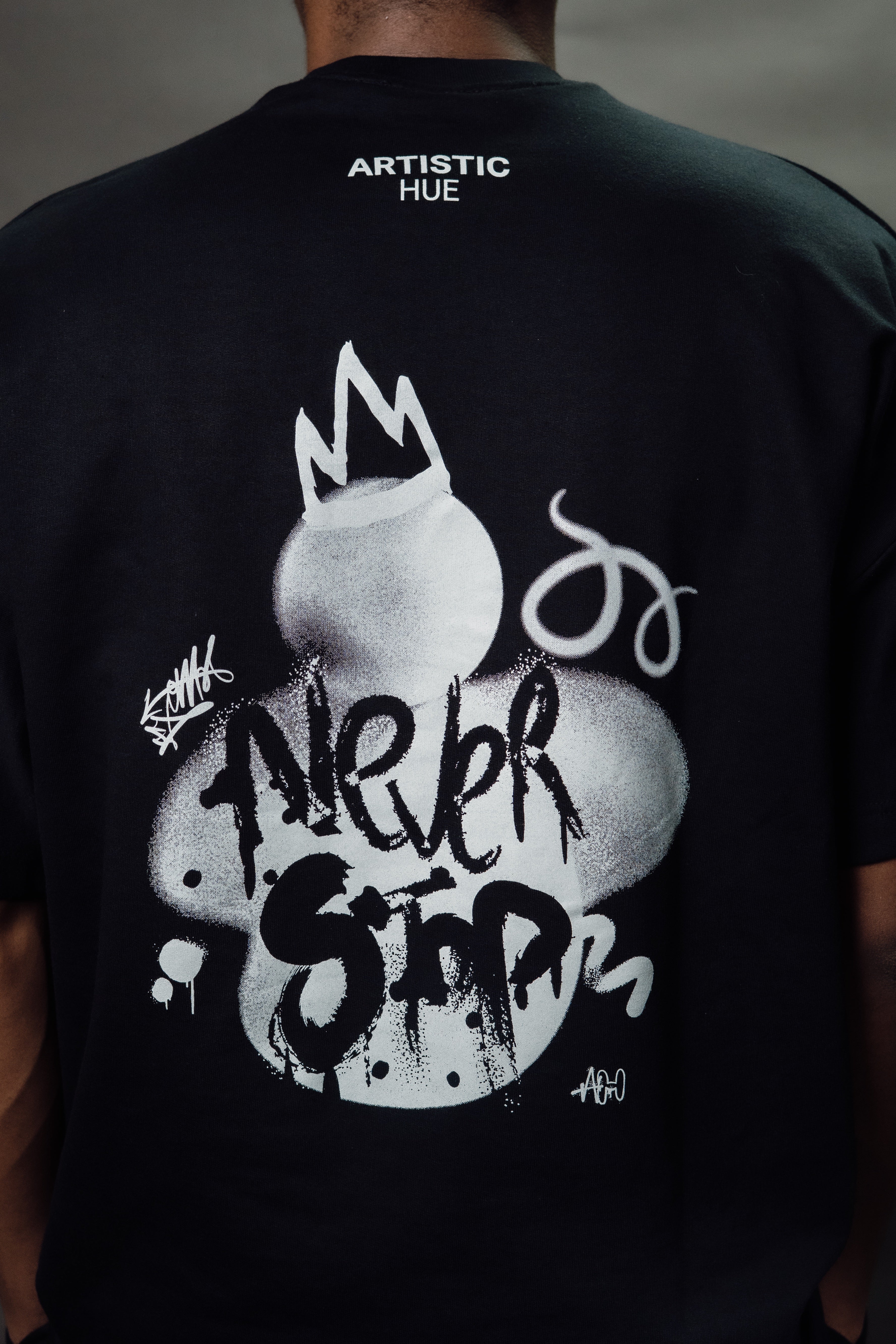 Artistic Hue - "Never Stop" T-Shirt - Black