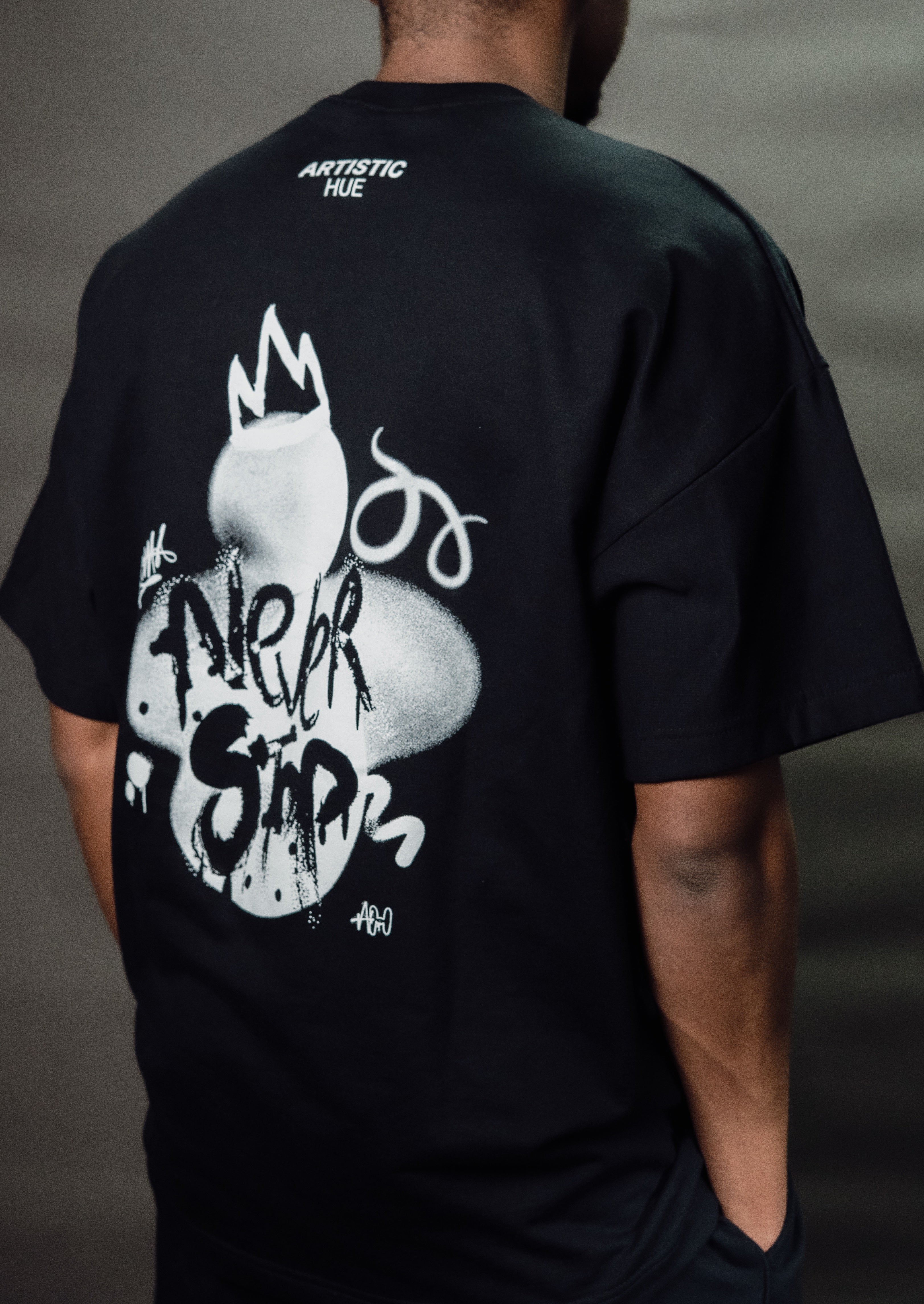 Artistic Hue - "Never Stop" T-Shirt - Black