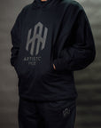 Artistic Hue - Big Logo Hoodie - Black