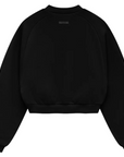 Fear of God Essentials - Women's Fleece Cropped Crewneck (FW24) "Black"