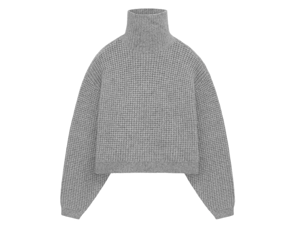 Fear of God Essentials - Womens Waffle Turtleneck "Dark Heather"