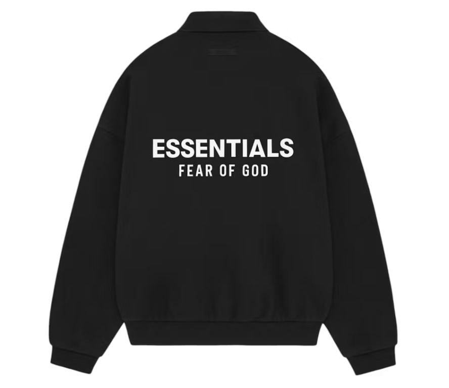 Fear of God Essentials - Fleece Polo (FW24) Black