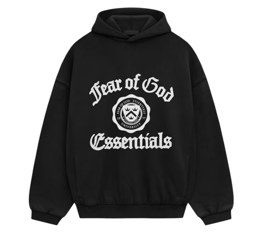 Fear of God Essentials - Heavy Fleece Vintage Shrunken Hoodie Black