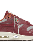 Nike Air Max 1 Patta Waves "Rush Maroon" (with Bracelet)