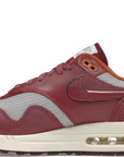 Nike Air Max 1 Patta Waves "Rush Maroon" (with Bracelet)