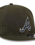 New Era Atlanta Braves Waxed Canvas Retro Crown 9FIFTY Adjustable Cap