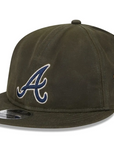 New Era Atlanta Braves Waxed Canvas Retro Crown 9FIFTY Adjustable Cap
