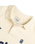 Arte Antwerp Football Knit Polo Sweater - Cream