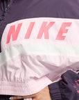 Nike Women's Zip-up Jacket in Woven Fabric Dark Raisin