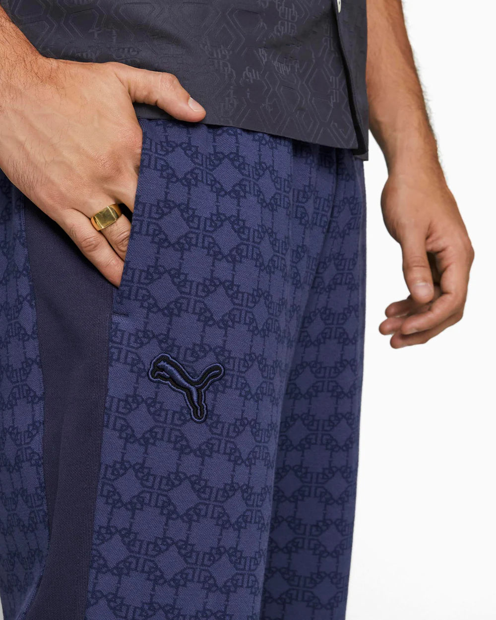 PUMA x DAPPER DAN Men's Pants - Blue