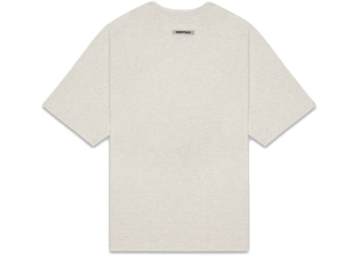 FEAR OF GOD ESSENTIALS 3D Silicon Applique Boxy T-Shirt - Oatmeal Heather