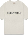 FEAR OF GOD ESSENTIALS 3D Silicon Applique Boxy T-Shirt - Oatmeal Heather