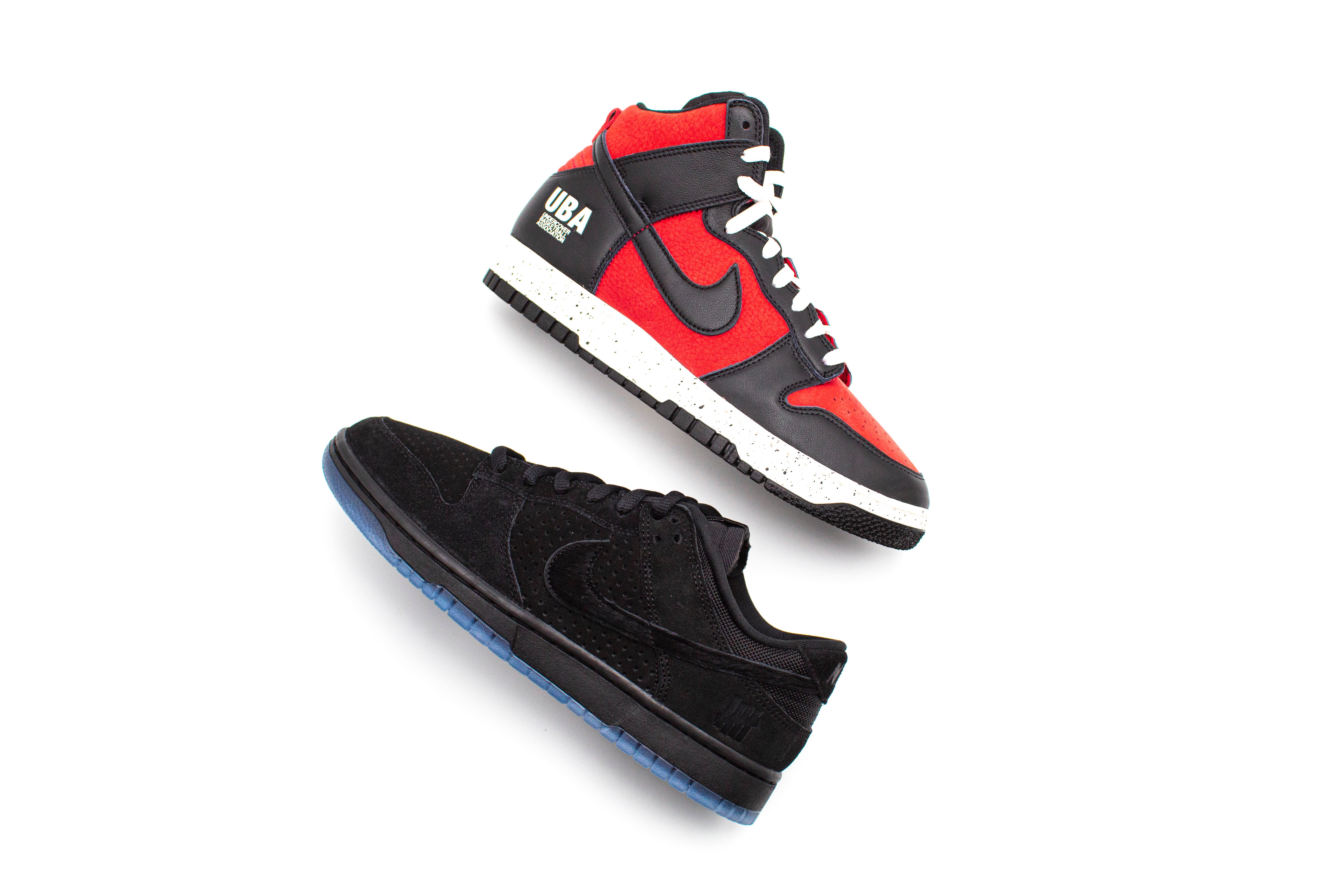 Nike Dunk Low SP Undefeated &quot;5 On It&quot; - Black &amp; Nike Dunk High &quot;1985 Undercover UBA&quot; PACK